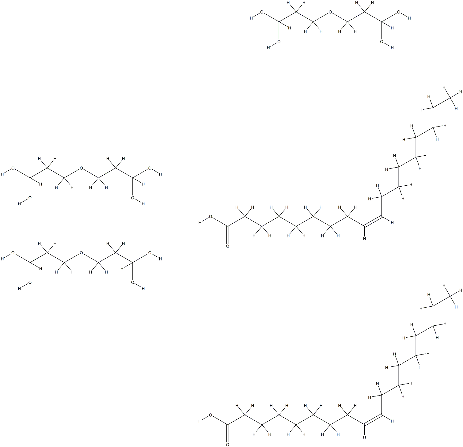 9-Octadecenoic acid (Z)-, ester with oxybis[propanediol] (2:3) Struktur