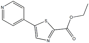 ethyl 5-(pyridin-4-yl)thiazole-2-carboxylate Struktur