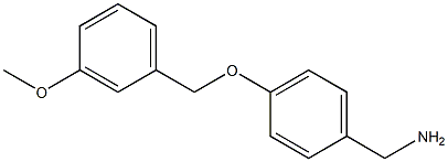 {4-[(3-methoxyphenyl)methoxy]phenyl}methanamine Struktur
