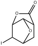 6-Hydroxy-5-iodo-7-oxabicyclo[2.2.1]heptane-2-carboxylic Acid γ-Lactone Struktur