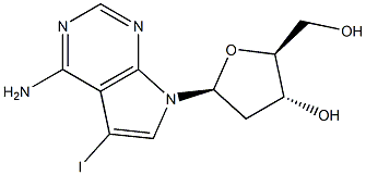 7-脫氮-7-碘-2'-脫氧腺苷 結(jié)構(gòu)式