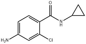 4-氨基-2-氯-N-環(huán)丙基苯甲酰胺, 926230-04-8, 結(jié)構(gòu)式