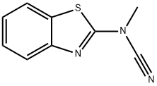 2-Benzothiazolecarbamonitrile,N-methyl-(7CI) Struktur