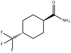 Trans-4-trifluoromethylcyclohexaneamide  Struktur