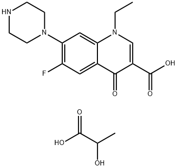 NORFLOXACIN LACTATE Struktur