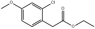 2-chloro-4-methoxyphenylacetic acid ethyl ester Struktur