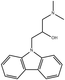1-(9H-carbazol-9-yl)-3-(dimethylamino)propan-2-ol Struktur