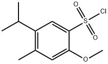 5-isopropyl-2-methoxy-4-methylbenzenesulfonyl chloride(SALTDATA: FREE) Struktur