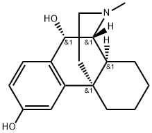 (9α,10α,13α,14α)-17-Methyl-Morphinan-3,10-diol Struktur