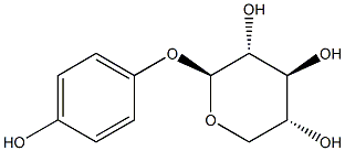 4-hydroxyphenyl-O-xyloside Struktur