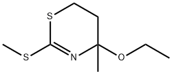 4H-1,3-Thiazine,4-ethoxy-5,6-dihydro-4-methyl-2-(methylthio)-(9CI) Struktur