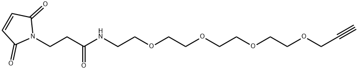 Propargyl-PEG4-Maleimide Struktur