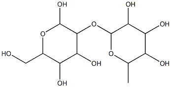 BLOOD GROUP H DISACCHARIDE [FUC-ALPHA1-2)GAL] Struktur