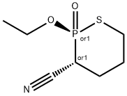 1,2-Thiaphosphorinane-3-carbonitrile,2-ethoxy-,2-oxide,(2R,3R)-rel-(9CI) Struktur