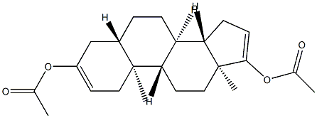 5α-アンドロスタ-2,16-ジエン-3,17-ジオールジアセタート 化學(xué)構(gòu)造式
