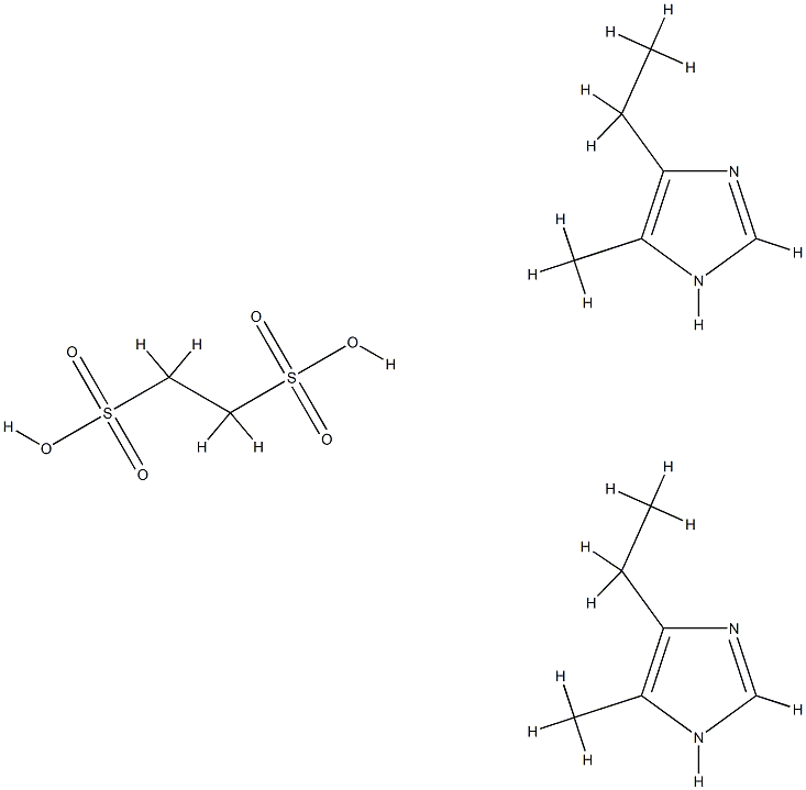 ethane-1,2-disulfonic acid, 4-ethyl-5-methyl-1H-imidazole Struktur