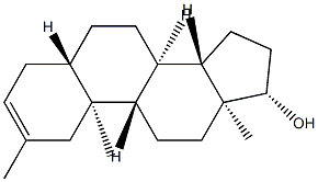2-Methyl-5α-androst-2-en-17β-ol Struktur