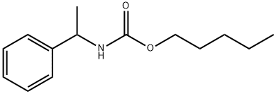 α-Methylbenzylcarbamic acid pentyl ester Struktur