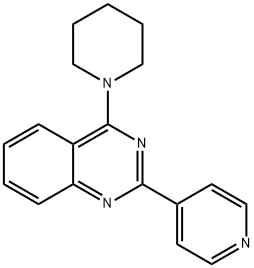 4-(1-piperidinyl)-2-(4-pyridinyl)quinazoline Struktur