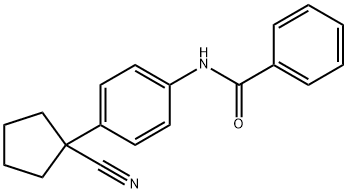 N-[4-(1-cyanocyclopentyl)phenyl]benzamide Struktur