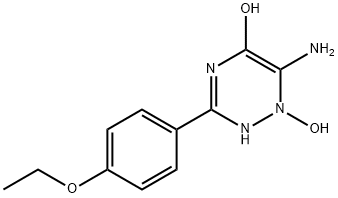 1,2,4-Triazin-5-ol,6-amino-3-(4-ethoxyphenyl)-1,2-dihydro-1-hydroxy-(9CI) Struktur