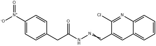 (E)-N-((2-chloroquinolin-3-yl)methylene)-2-(4-nitrophenyl)acetohydrazide|