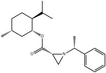 (R)-1-[(R)-Α-メチルベンジル]アジリジン-2-カルボン酸(-)-メンチル 化學構造式