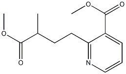 3-(Methoxycarbonyl)-α-methyl-2-pyridinebutanoic acid methyl ester Struktur