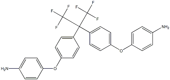 2,2-Bis[4-(4-aminophenoxyphenyl])hexafluoropropane Struktur