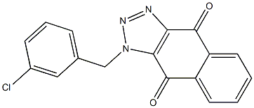 1-(3-chlorobenzyl)-1H-naphtho[2,3-d][1,2,3]triazole-4,9-dione Struktur