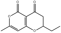 4H,5H-Pyrano[4,3-b]pyran-4,5-dione,2-ethyl-2,3-dihydro-7-methyl-(9CI) Struktur