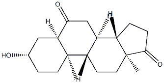 3β-Hydroxy-5β-androstane-6,17-dione Struktur