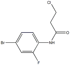N-(4-BROMO-2-FLUOROPHENYL)-3-CHLOROPROPANAMIDE Struktur