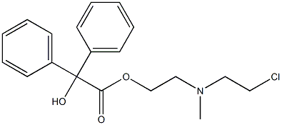 benzilylcholine mustard Struktur