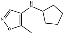 4-Isoxazolamine,N-cyclopentyl-5-methyl-(9CI) Struktur