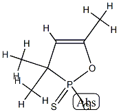 2-chloro-3,3,5-trimethyl-2-sulfanylidene-1,2$l^{5}-oxaphosphole Struktur