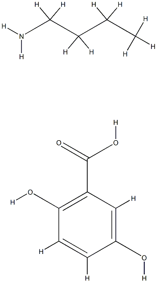 2,5-ジヒドロキシ安息香酸ブチルアミン [MALDI-TOF/MS マトリックス用] 化學(xué)構(gòu)造式