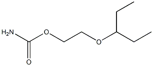 2-(1-Ethylpropoxy)ethyl=carbamate Struktur
