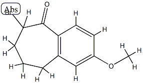 6-bromo-2-methoxy-6,7,8,9-tetrahydro-5H-benzo[7]annulen-5-one Struktur