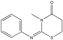 4H-1,3-Thiazin-4-one,tetrahydro-3-methyl-2-(phenylimino)-(8CI) Struktur
