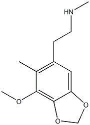 1,3-Benzodioxole-5-ethanamine,7-methoxy-N,6-dimethyl-(9CI) Struktur