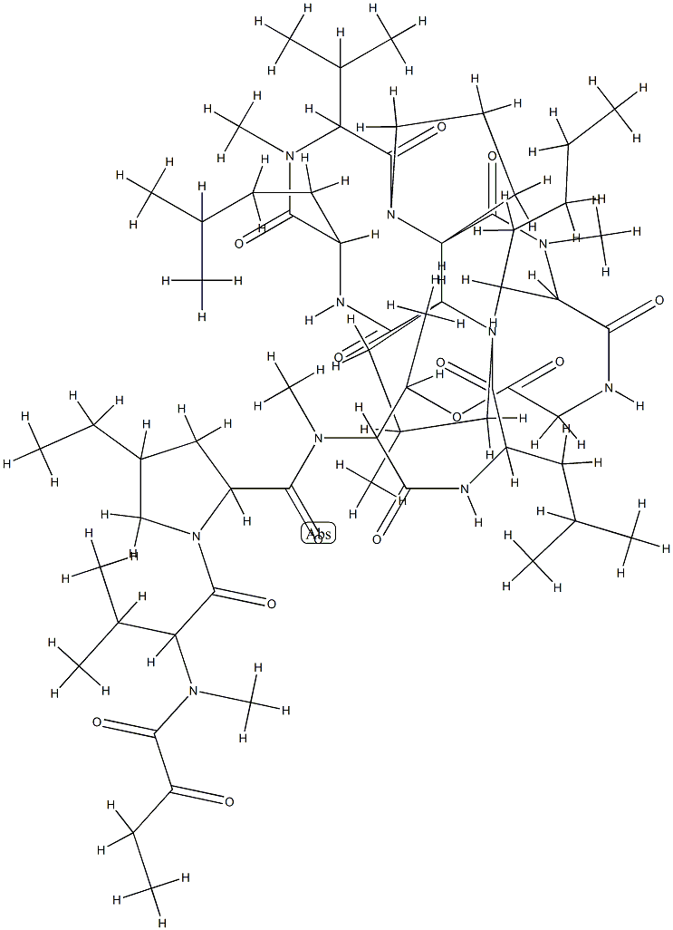 9-(N-Methyl-2-aminoheptanoic acid)mycoplanecin A Struktur