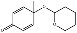 4-Methyl-4-[(tetrahydro-2H-pyran-2-yl)oxy]-2,5-cyclohexadien-1-one Struktur