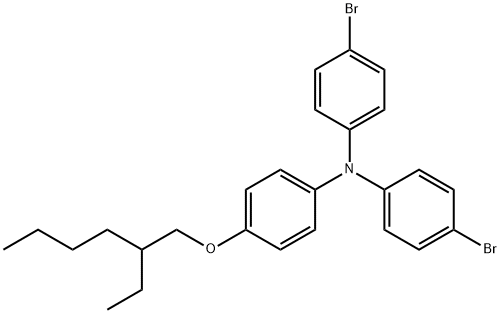 Benzenamine, N,N-bis(4-bromophenyl)-4-[(2-ethylhexyl)oxy]- Struktur