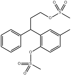 5-Methyl-2-[(Methylsulfonyl)oxy]-γ-phenylbenzenepropanol 1-Methanesulfonate Struktur