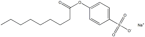 Sodium 4-pelargonyloxybenzenesulfonate Struktur