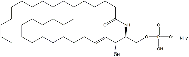 C16 Ceramide-1-phosphate (d18:1/16:0) (ammonium salt), 1246303-22-9, 結(jié)構(gòu)式