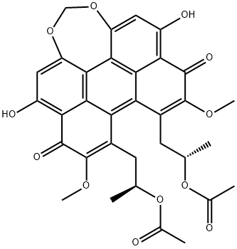 Diacetylcercosporin Struktur