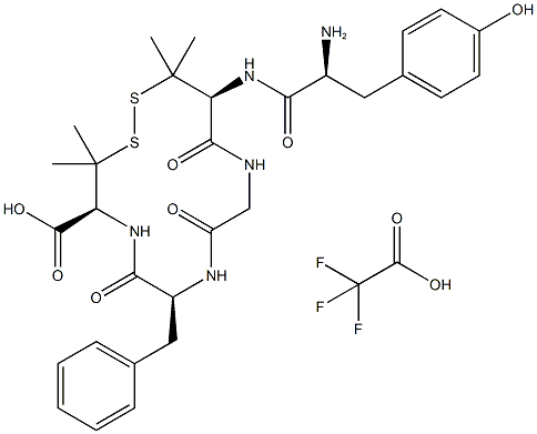 DPDPE (trifluoroacetate salt) Struktur