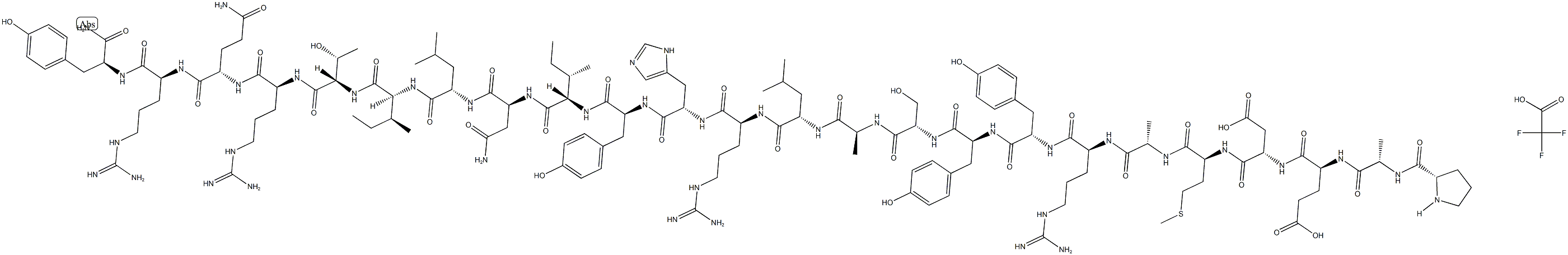 Neuropeptide Y (13-36) (human, rat) (trifluoroacetate salt) Struktur